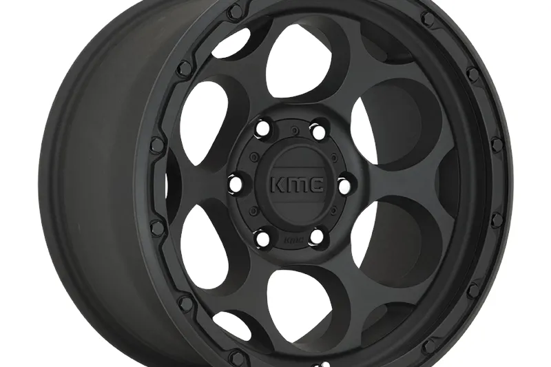 Llanta de aleación KM541 Dirty Harry Textured Black KMC 8.5x18 ET18 106,1 6x139,7