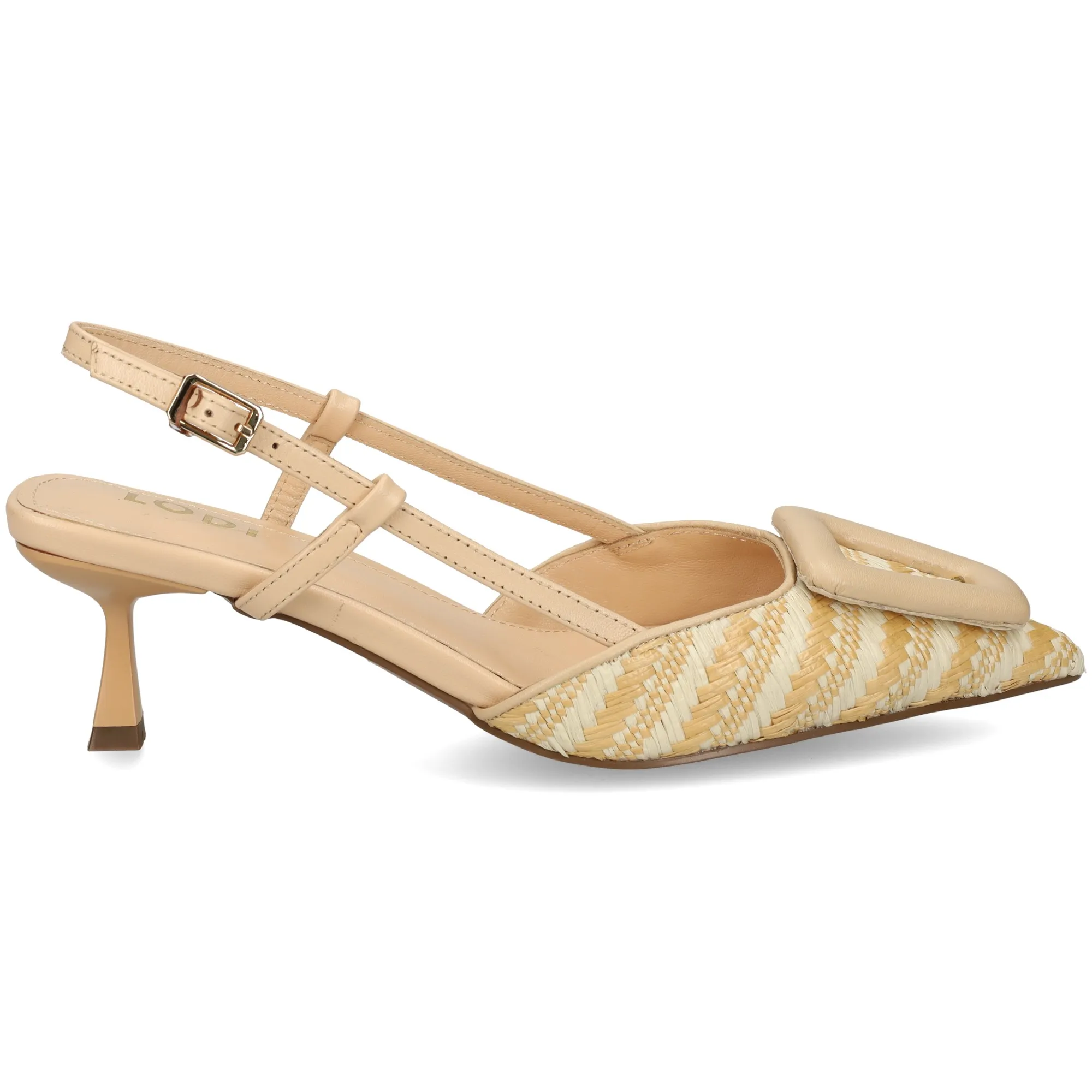 LODI ZAPATOS DE TACóN MEDIO DE MUJER NATURALCOTTON