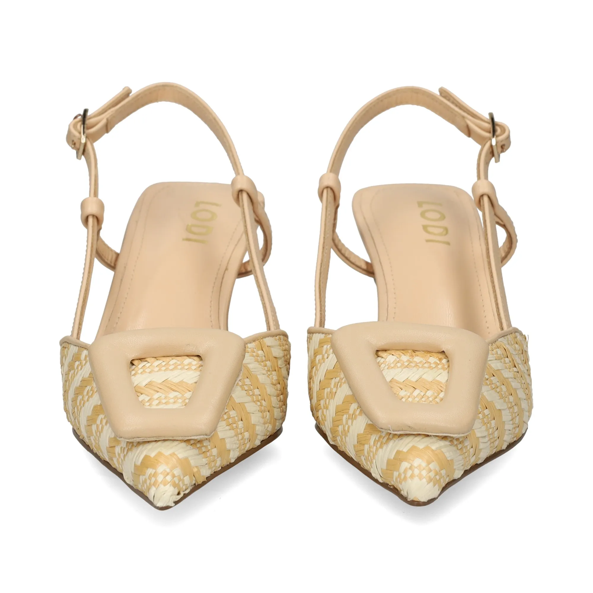 LODI ZAPATOS DE TACóN MEDIO DE MUJER NATURALCOTTON