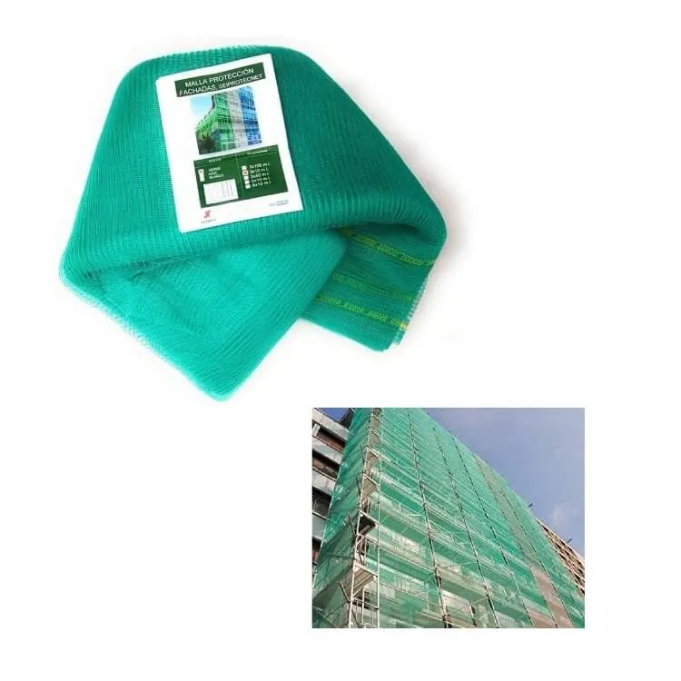 MALLA PROTECCIóN FACHADAS SEIPROTECNET VERDE