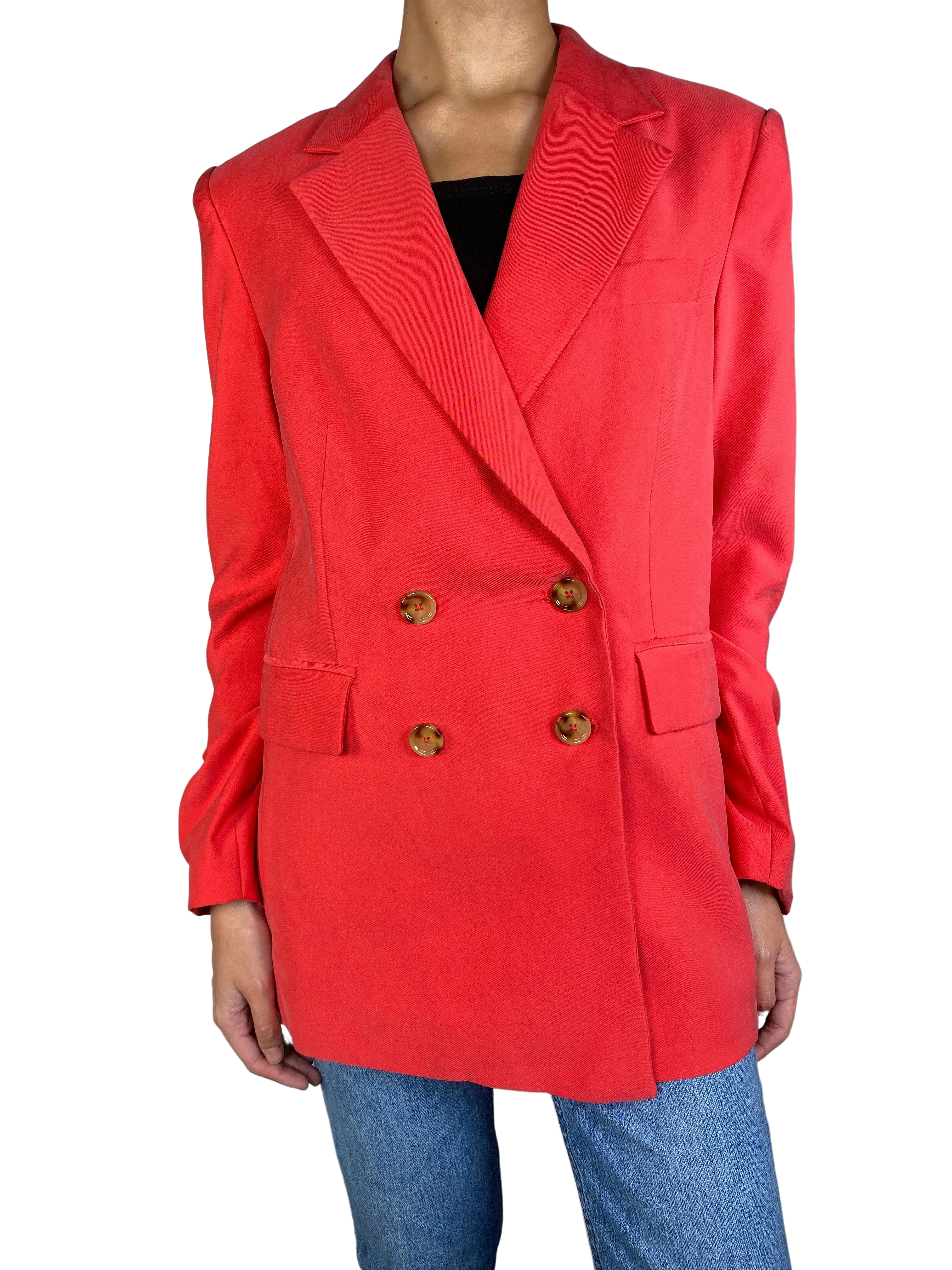 MANGO Blazer Coral
