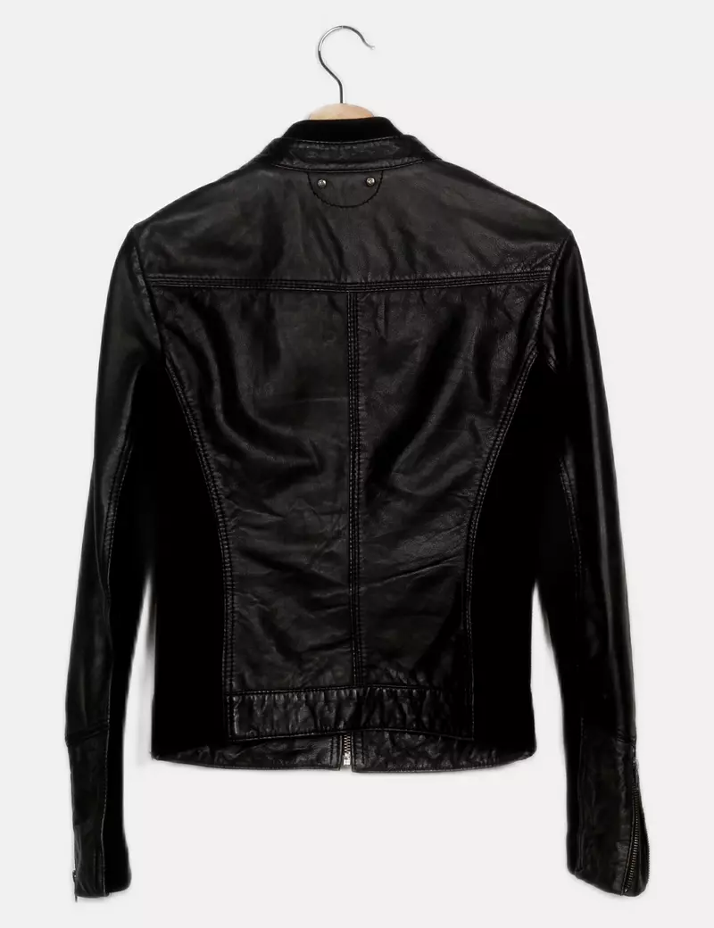 Mango Chaqueta biker Piel