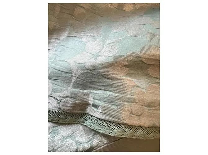 MARC JACOBS MUJER FALDA DE OCASIóN ALINE CON RIBETE DE ENCAJE DE SEDA AZUL REINO UNIDO 10 US 6 UE 38 AZUL CLARO 