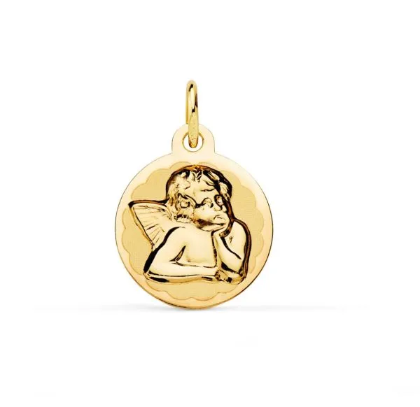 Medalla Bebé Ángel  14 mm.