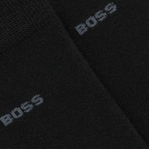 Men's Hugo Boss 2 Pack RS VI Bamboo Black Socks 001 50491196