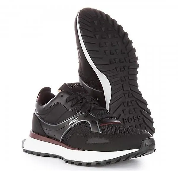 Men's Hugo Boss Jonah_Runn_mxpr_N Black 006 Trainers 50503949