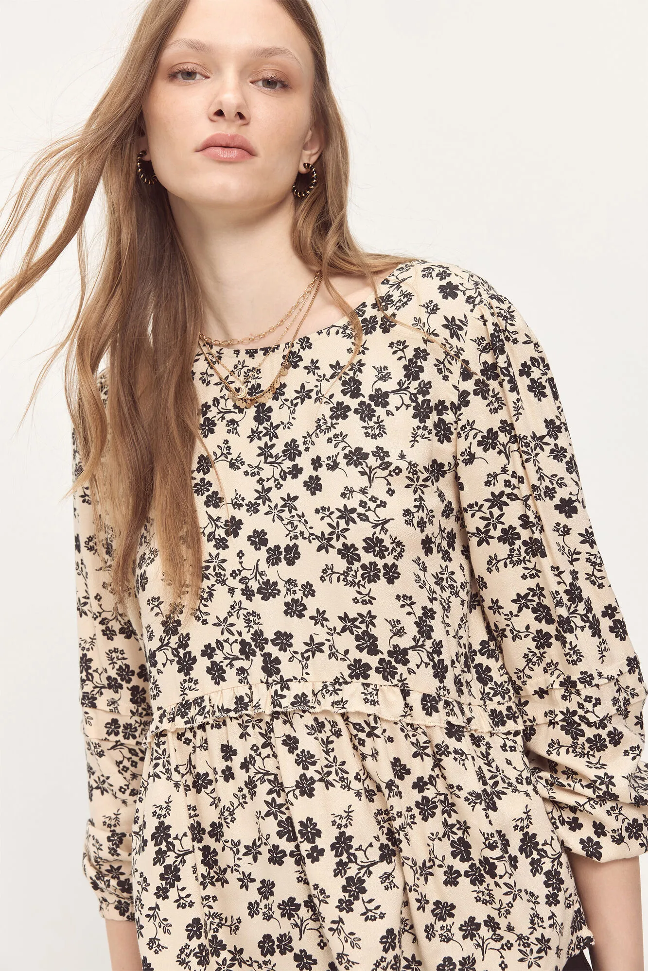 Milano Blusa con volante