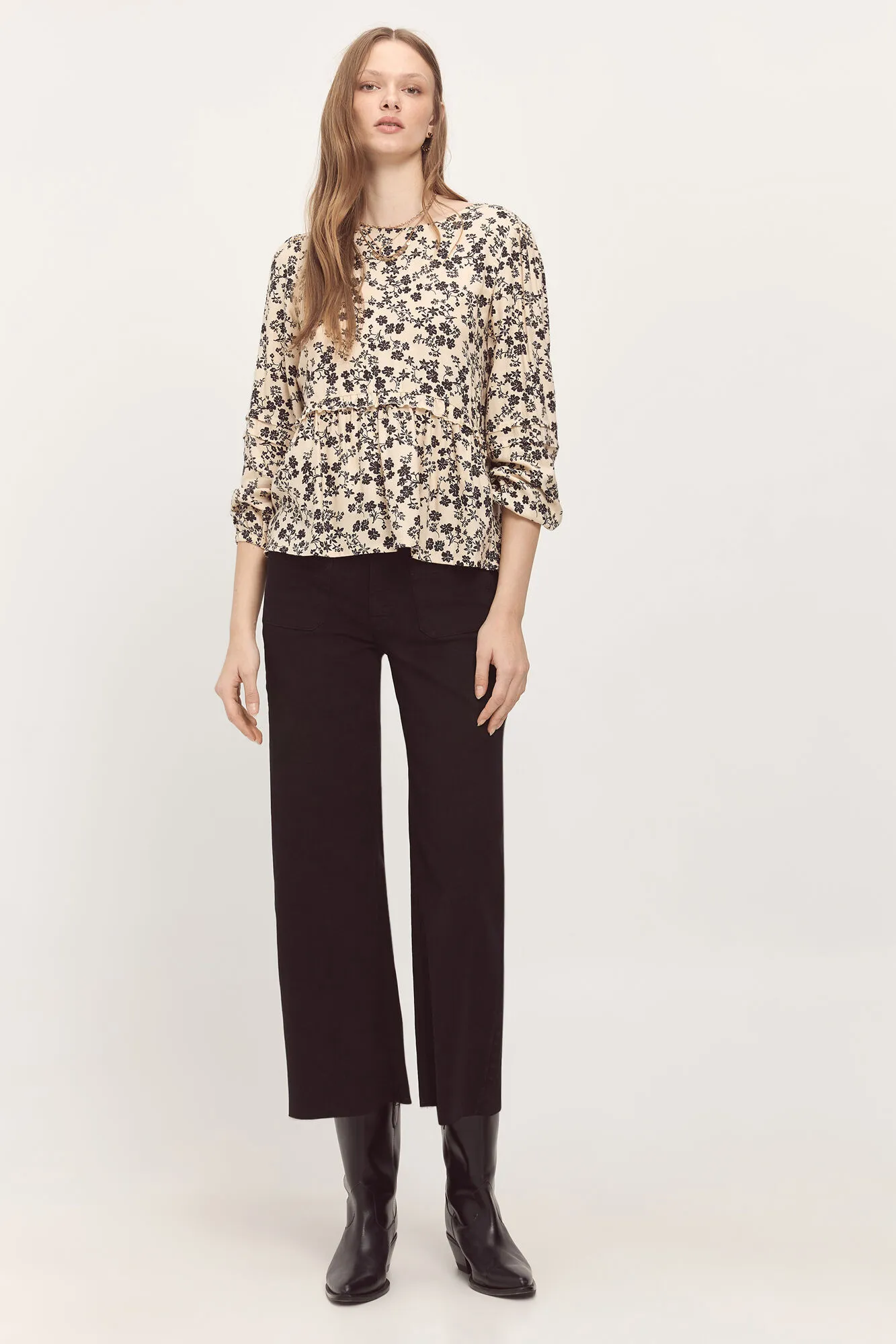 Milano Blusa con volante