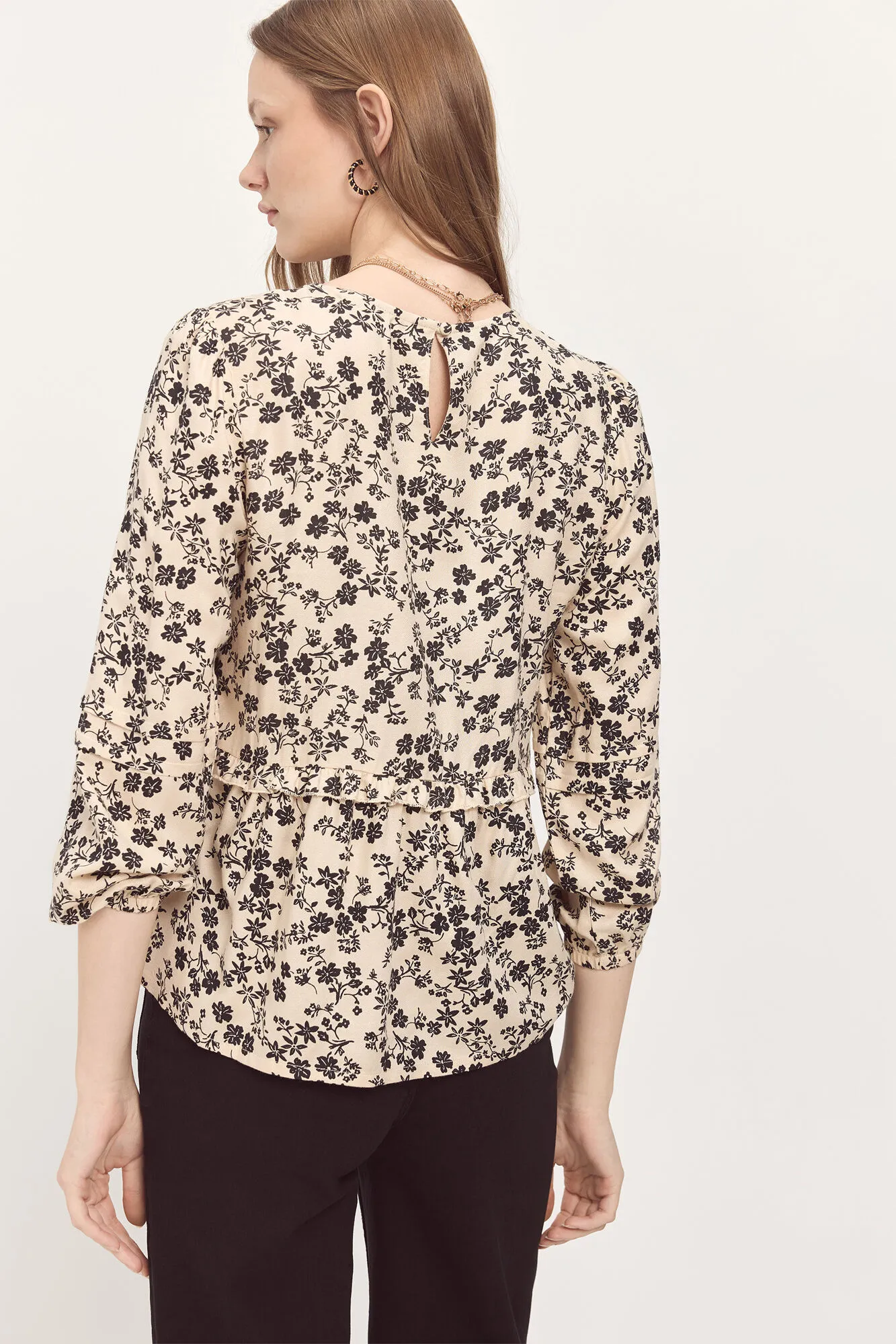 Milano Blusa con volante