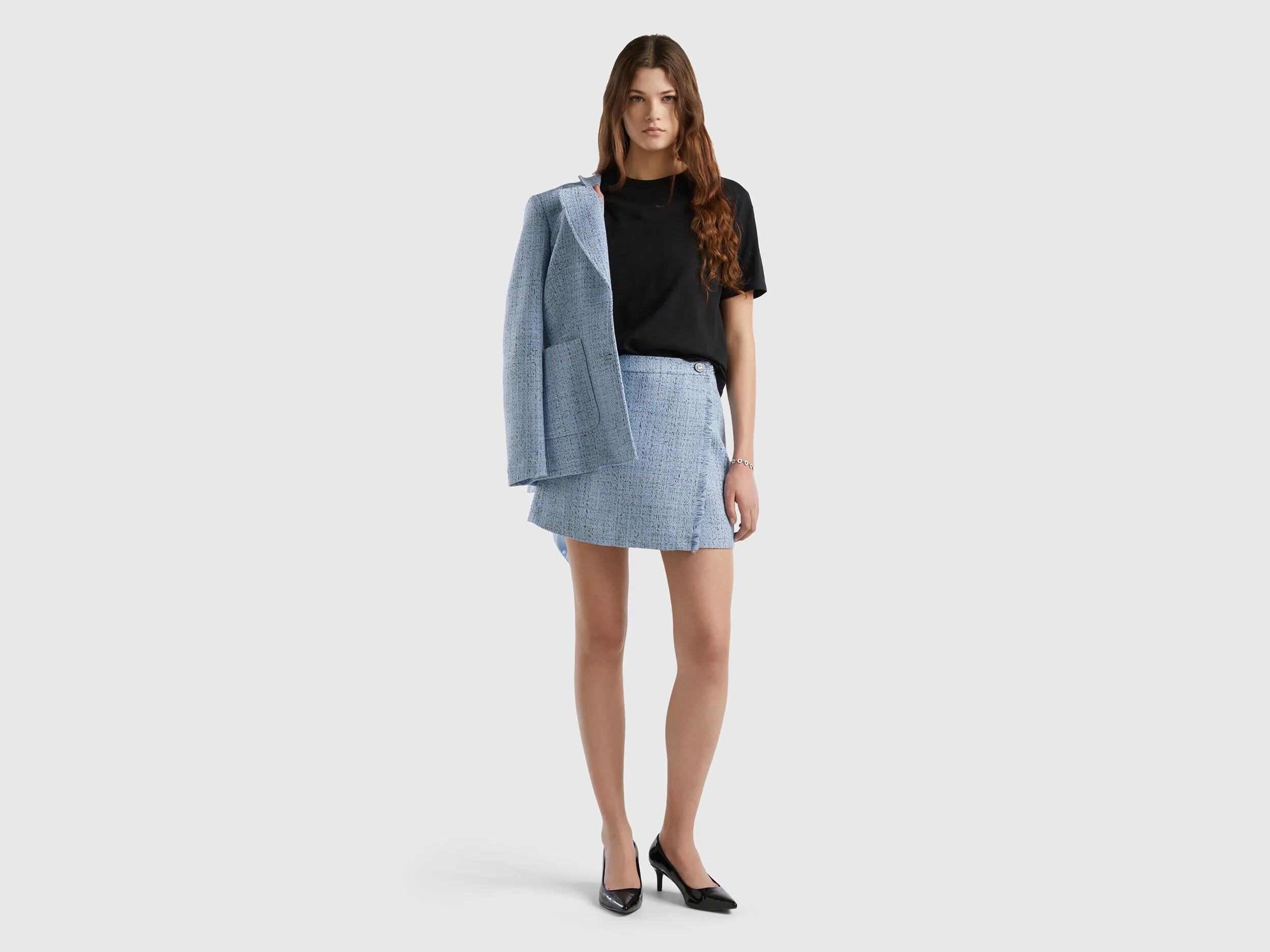 Minifalda de tweed