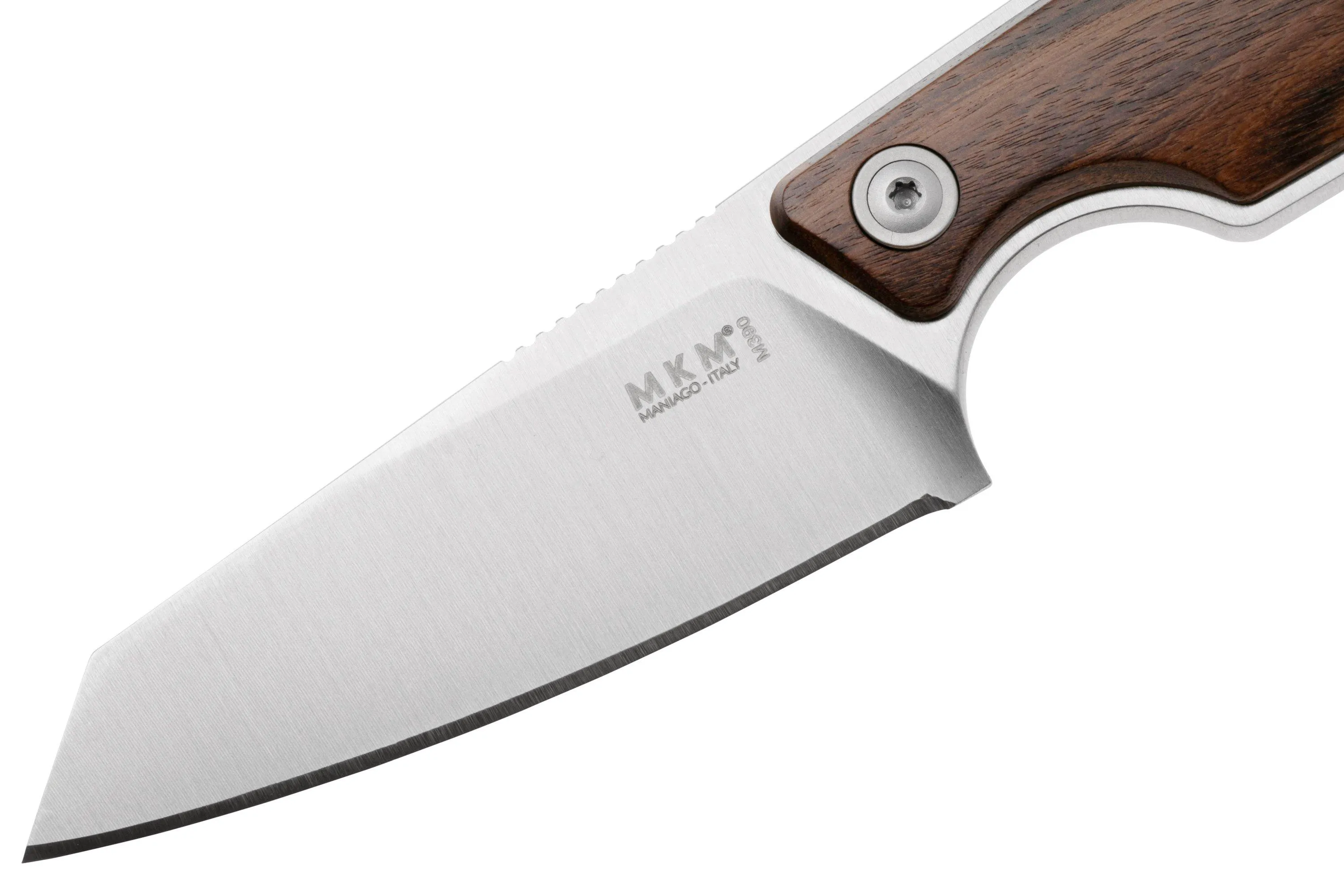 MKM MAKRO 2 SHEEPFOOT MKMA02S SANTOS WOOD, CUCHILLO FIJO, DISEñO JESPER VOXNAES