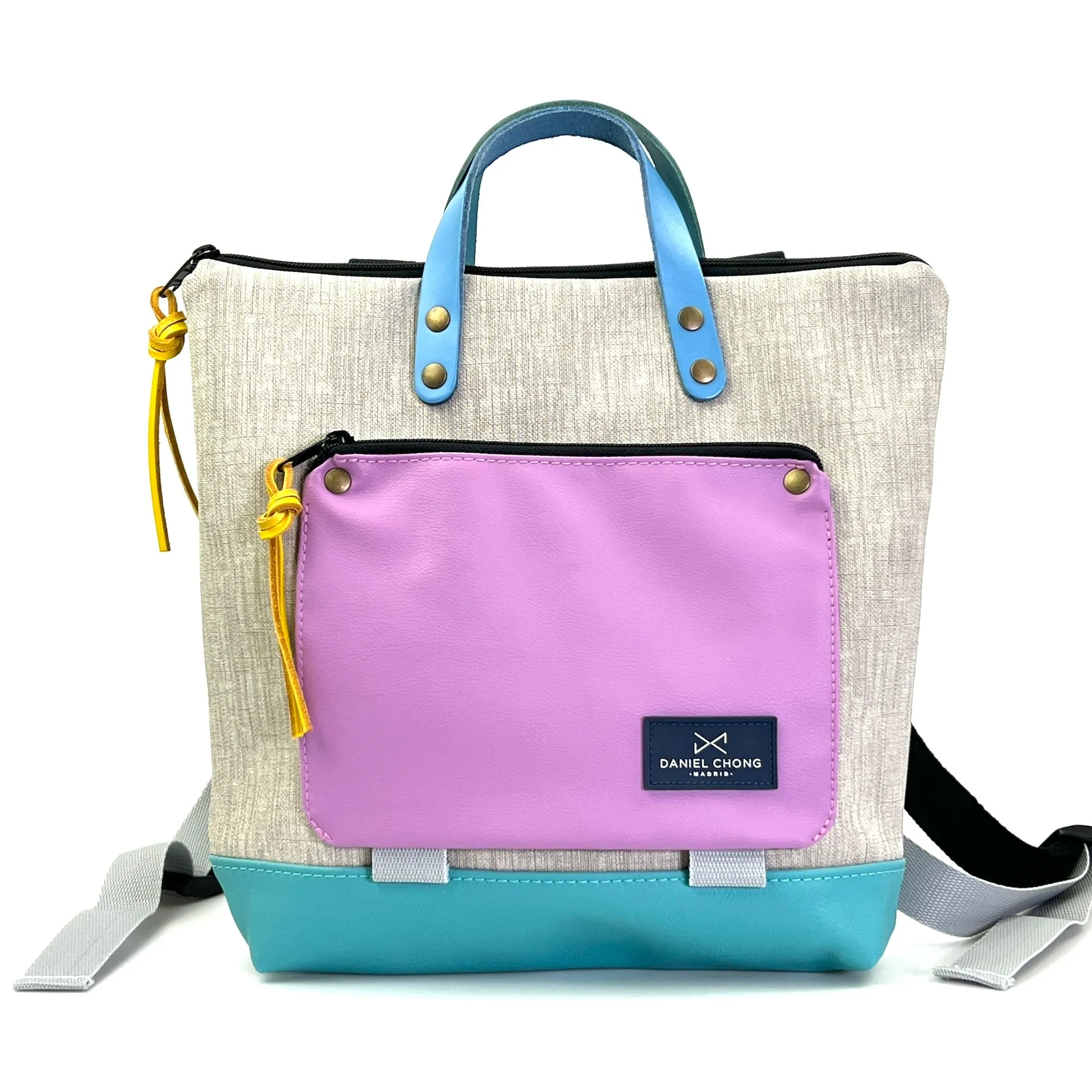 Mochila Book Holder Mini Cuadrada Impermeable DZ