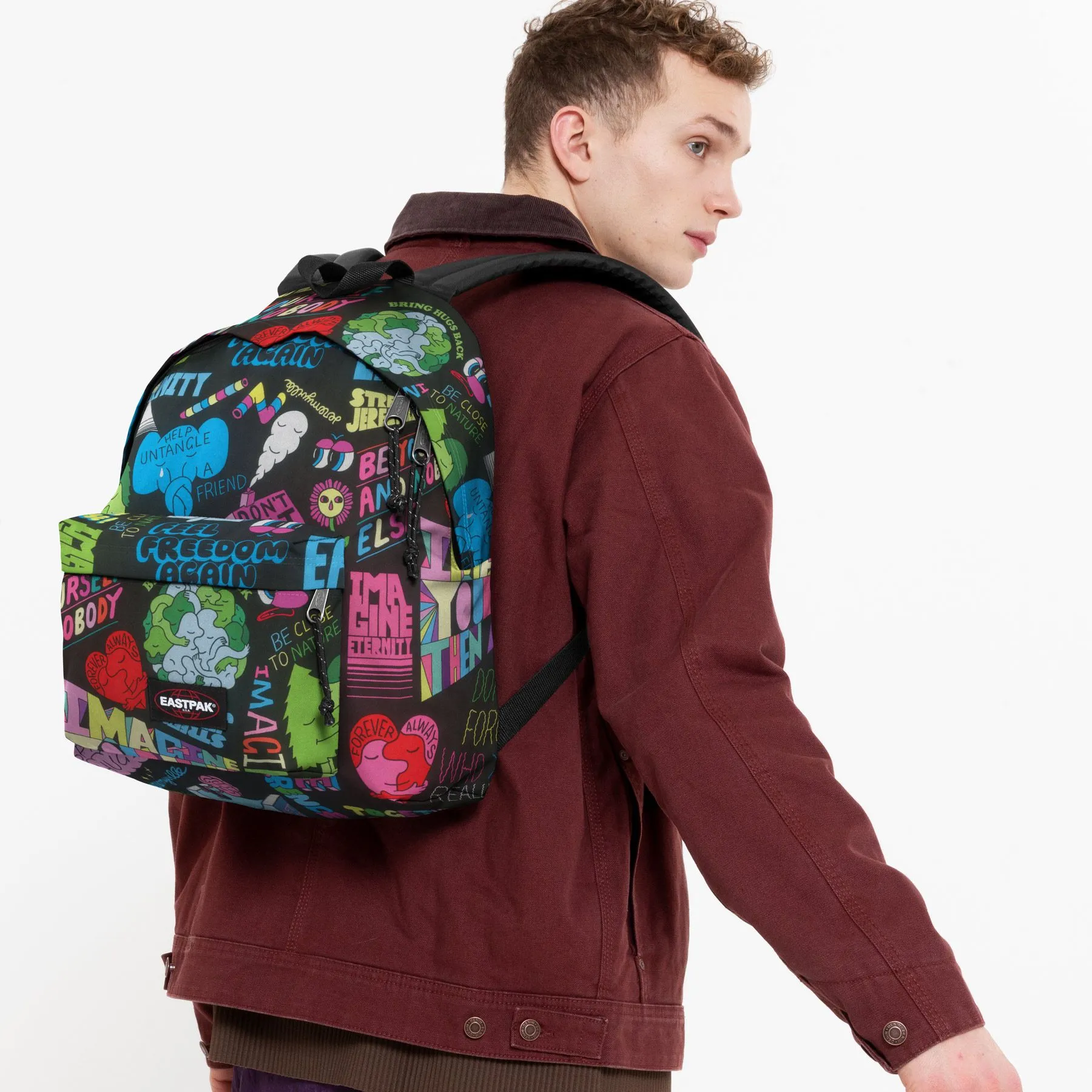 MOCHILA EASTPAK Padded Pak’r® 24 litros EK620U76 Jeremyville Print multicolor