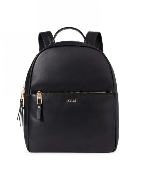 mochila higgins negro piel