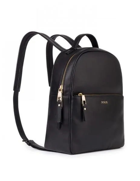 mochila higgins negro piel