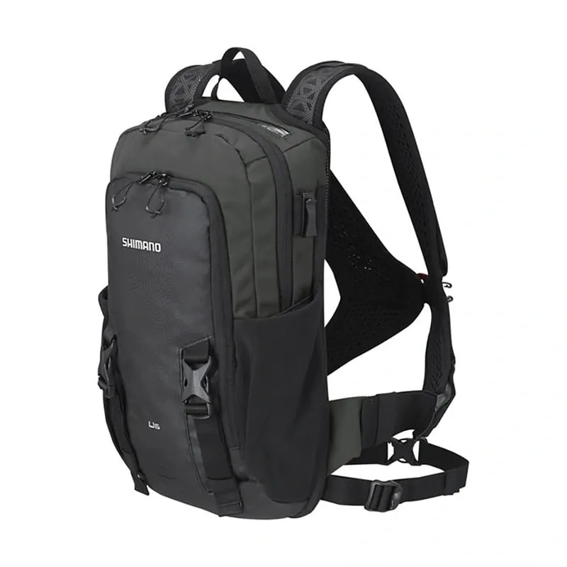 MOCHILA UNZEN 6L C/HIDRATACION KHAKI NEGRA
