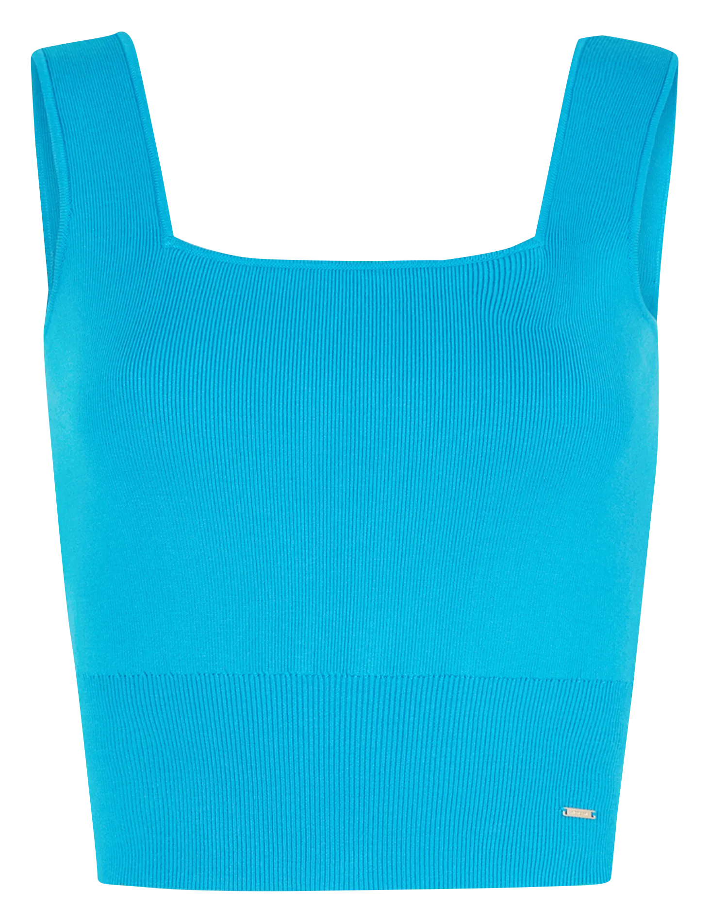MORGAN MPINK  CAMISETA DE TIRANTES ACANALADA EN AZUL