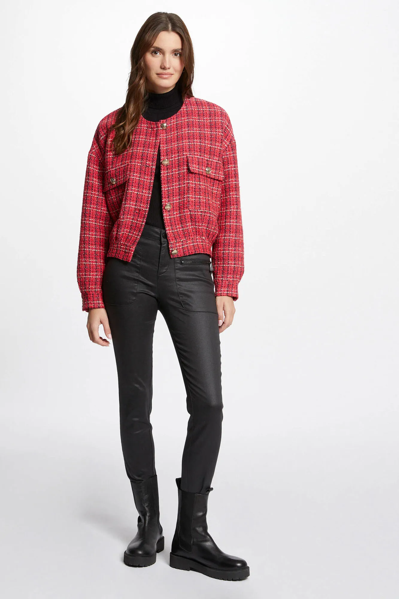 Morgan Pantalón skinny efecto mojado