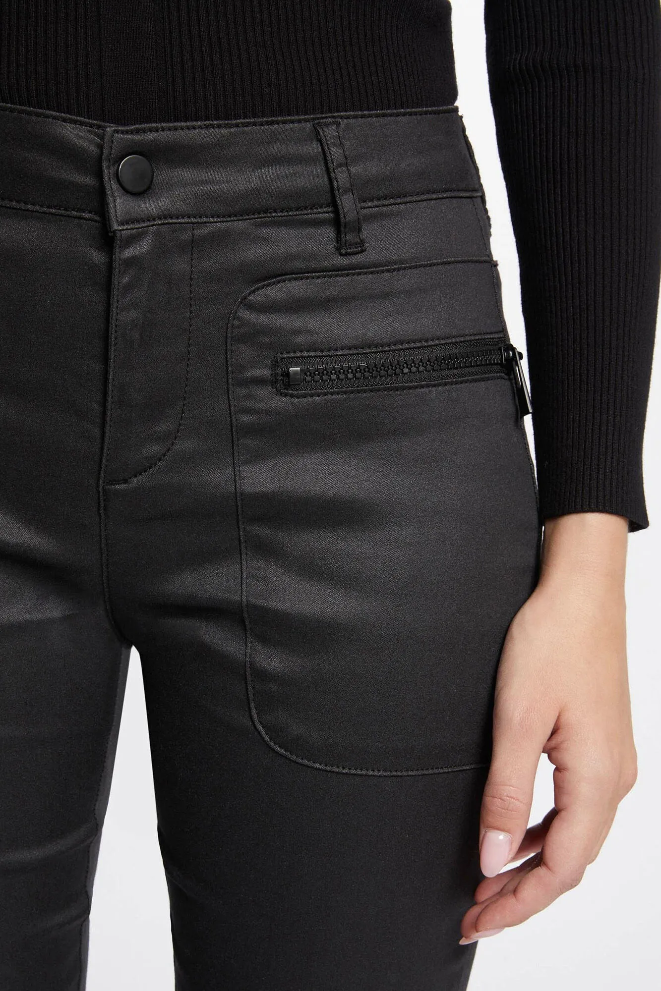 Morgan Pantalón skinny efecto mojado