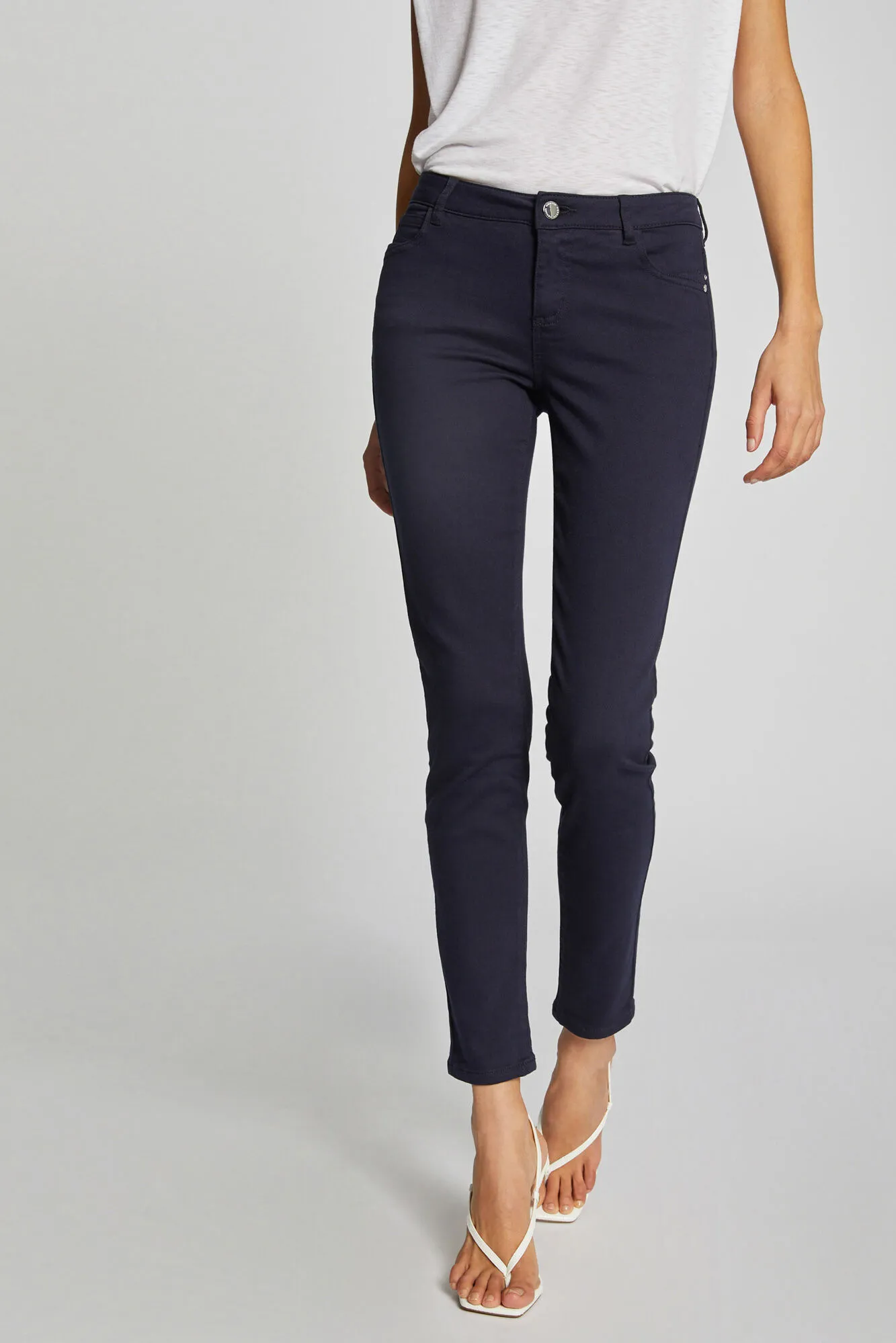 Morgan Pantalón skinny talle bajo
