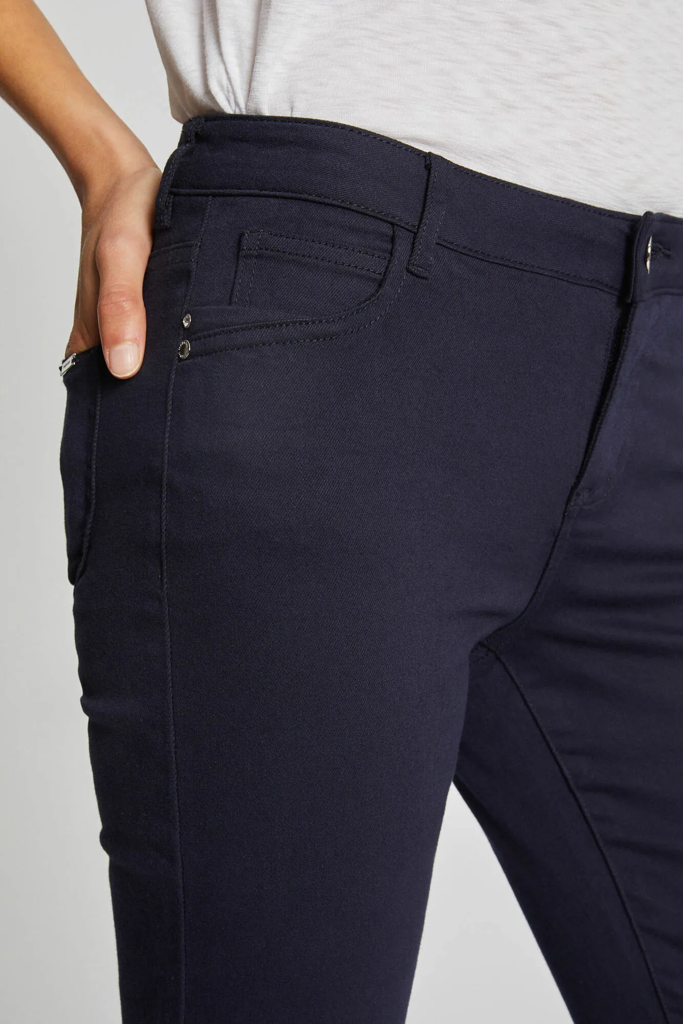 Morgan Pantalón skinny talle bajo