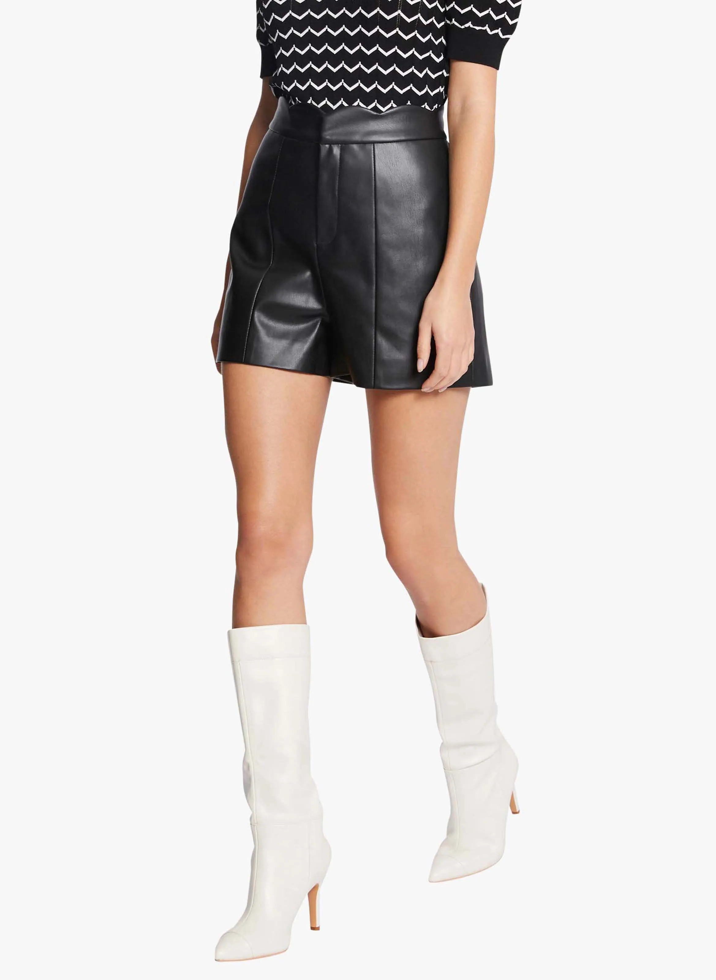 MORGAN SHIVAL  SHORT DE TALLE ALTO EN NEGRO