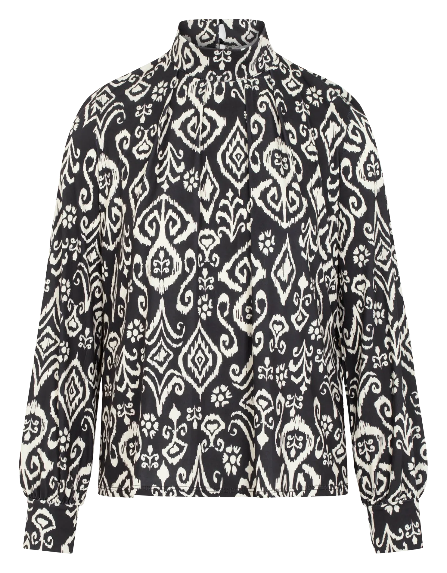 MORGAN TDORA  TOP RECTO ESTAMPADO CON CUELLO ALTO EN MULTICOLOR