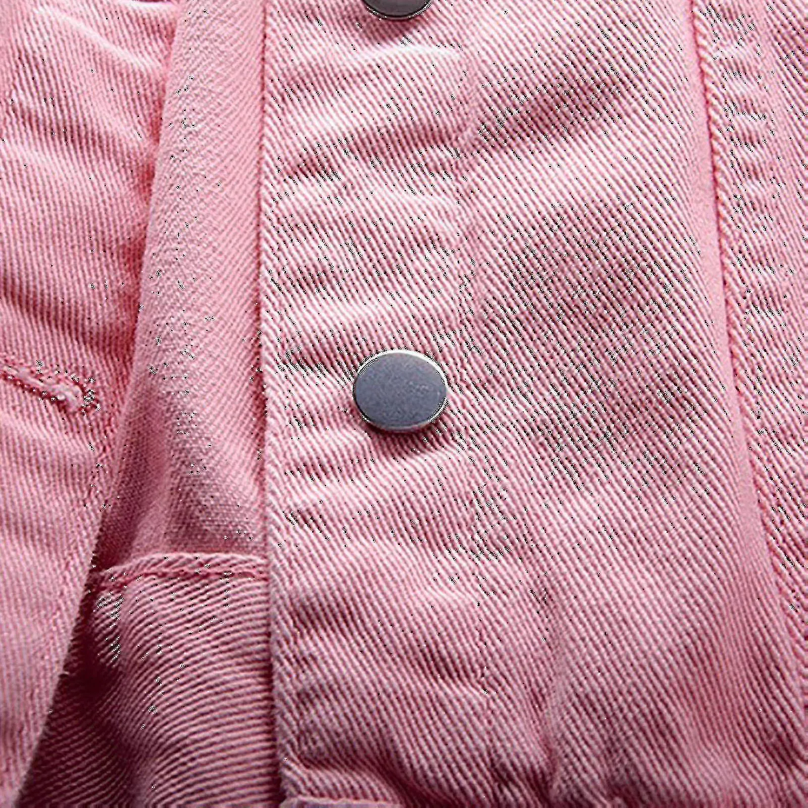 Mujeres Abrigos de Primavera y Otoño Cálido Sólido Manga Larga Chaqueta Vaquera Ropa Exterior