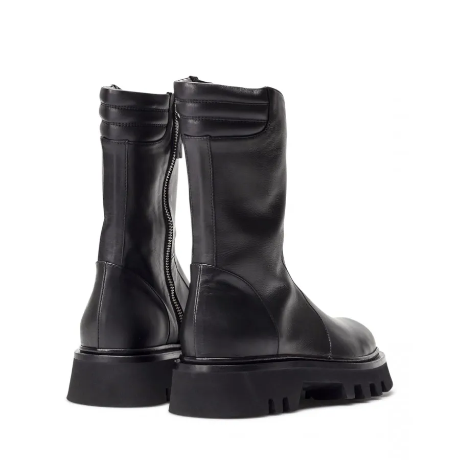 Mujeres Botines POMME D'OR 2882A Seta Nero Cuero Negro