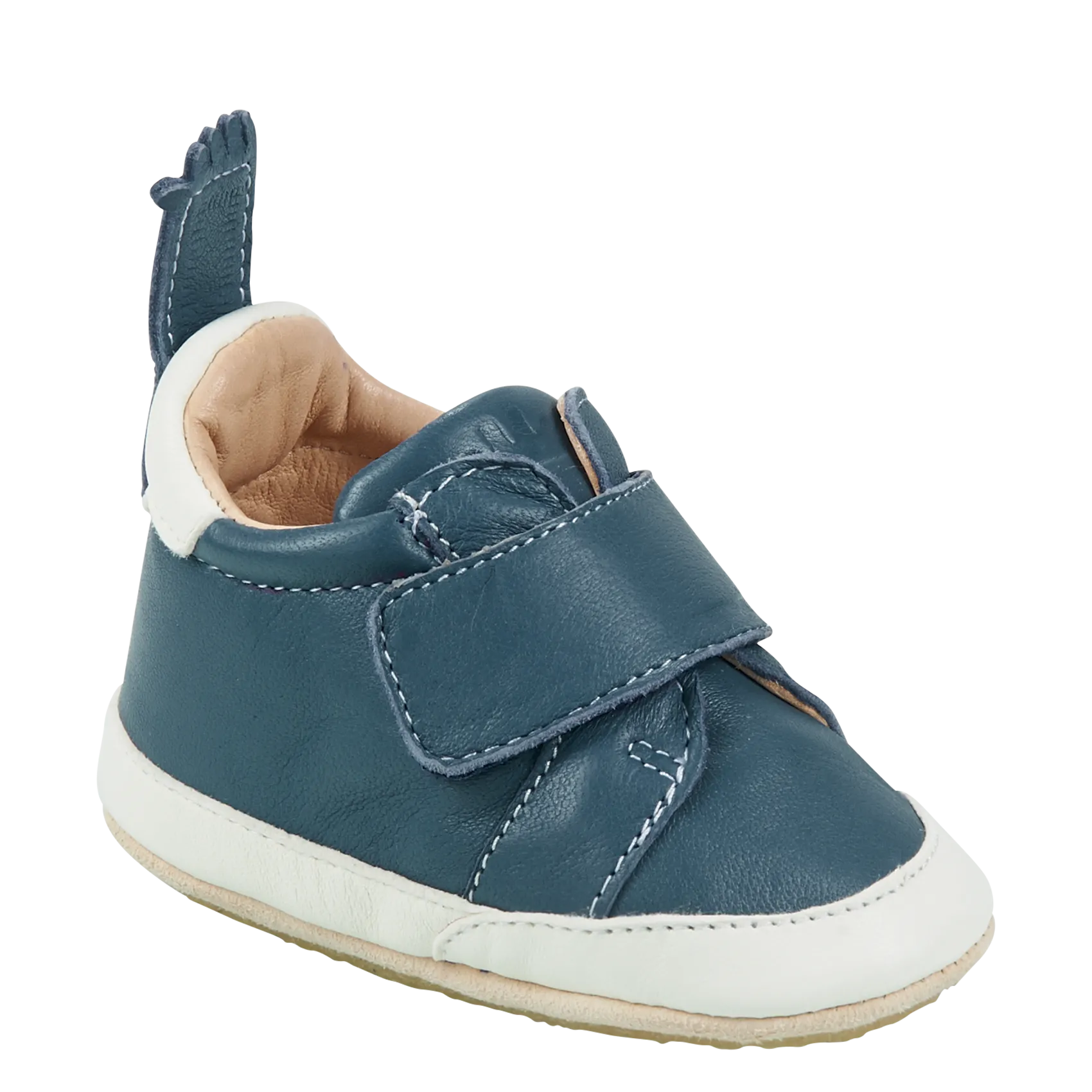 MY BLUMOO  ZAPATILLAS DE CASA DE PIEL EN AZUL