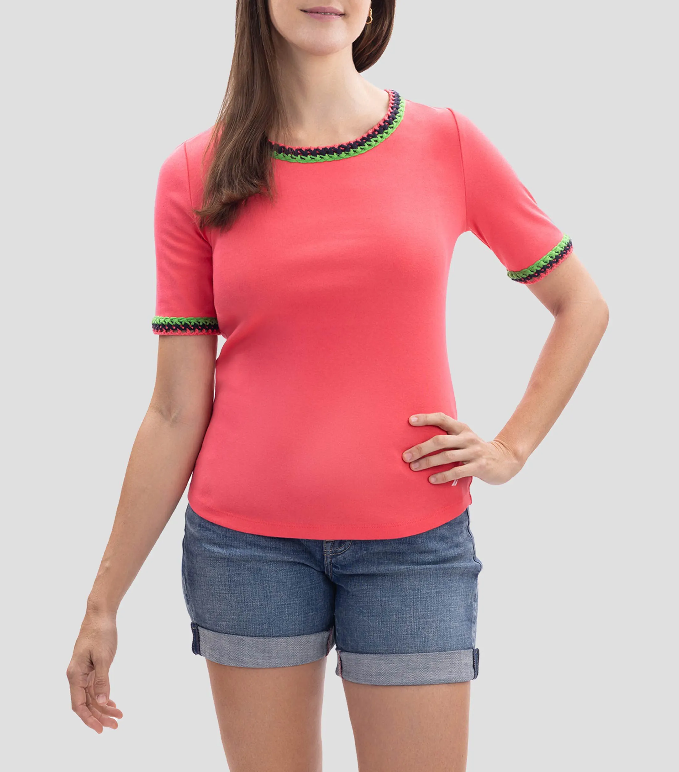 Nautica Playera Cuello Redondo Manga Corta Mujer
