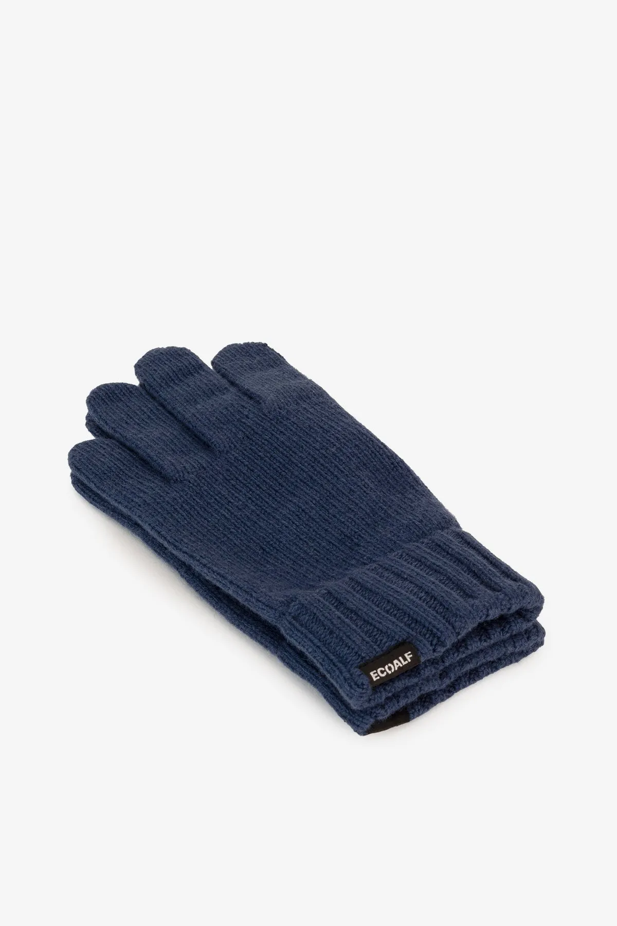 NAVY BLUE WOOL GLOVES