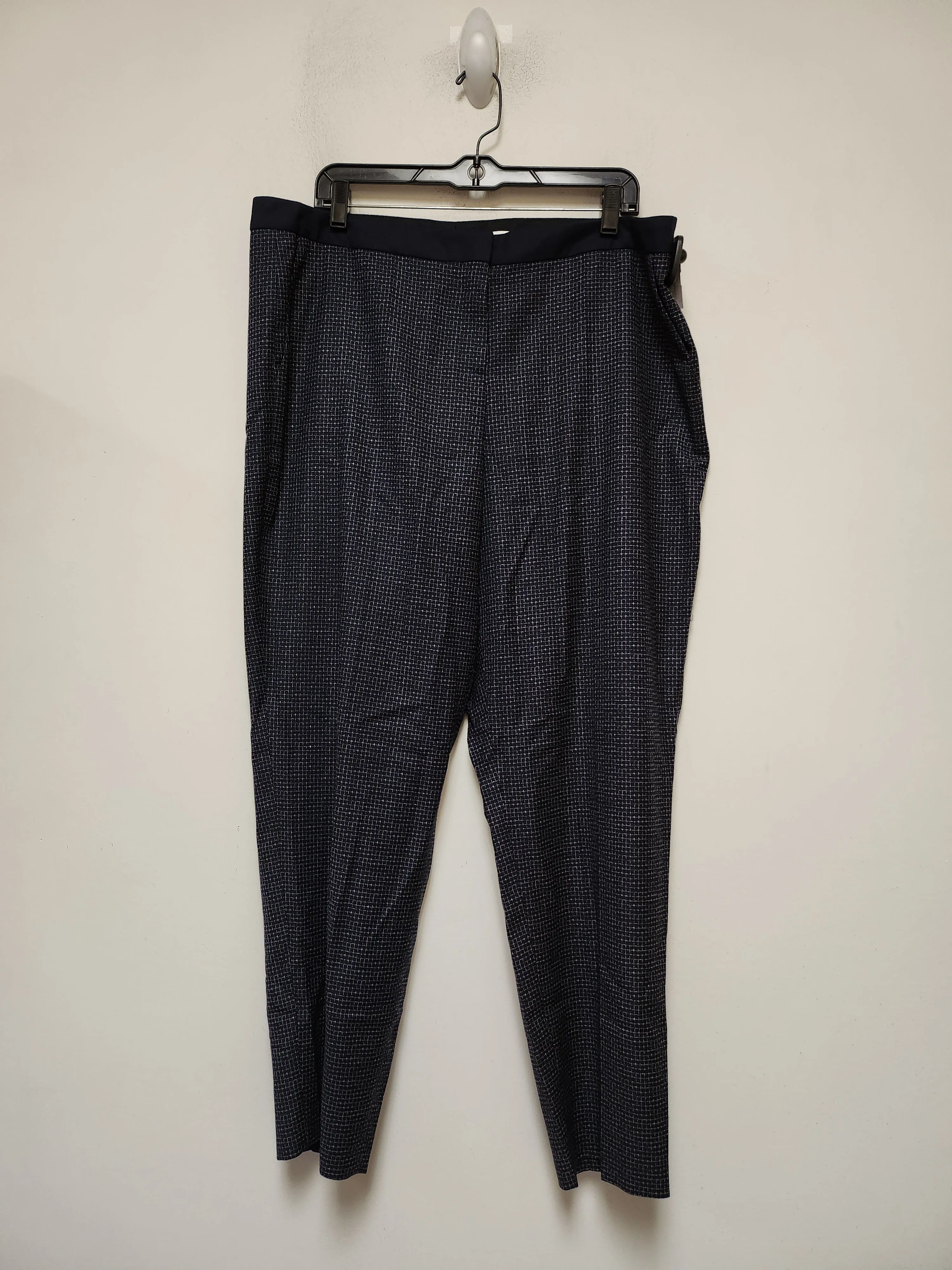 Navy Pants Wide Leg Hugo Boss, Size 14