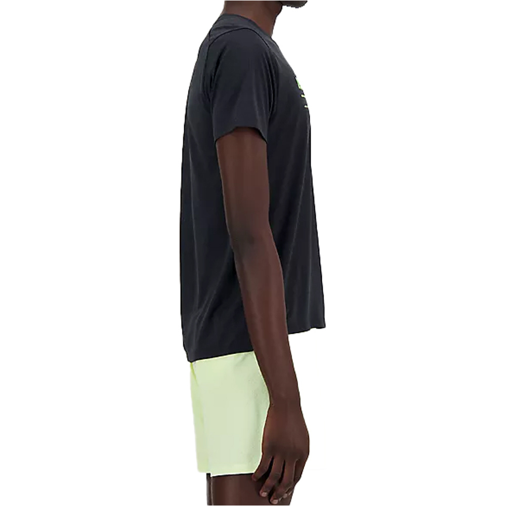 New Balance ATHLETICS PRINTED RUN Camiseta Running Manga Corta Hombre