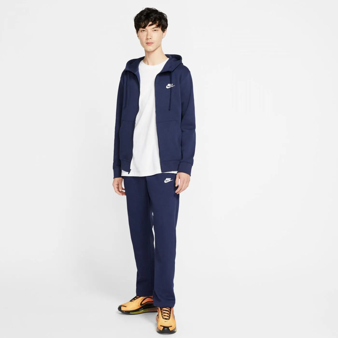 Nike Hoodie Zip Up  Sport Wear Navy