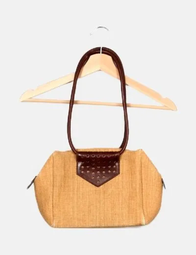 NoName Bolso de hombro rafia