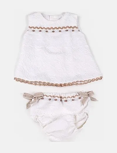 NoName Vestido blanco con cubrepañal