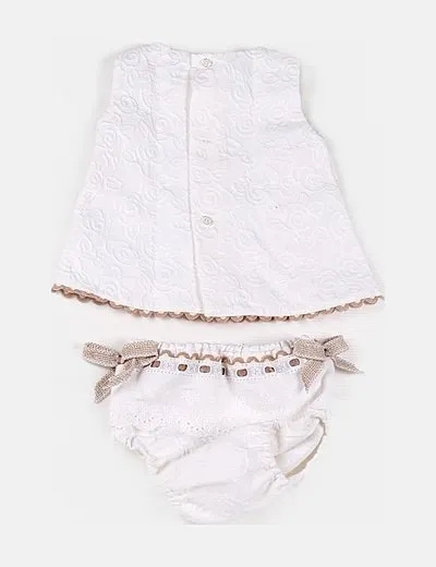 NoName Vestido blanco con cubrepañal