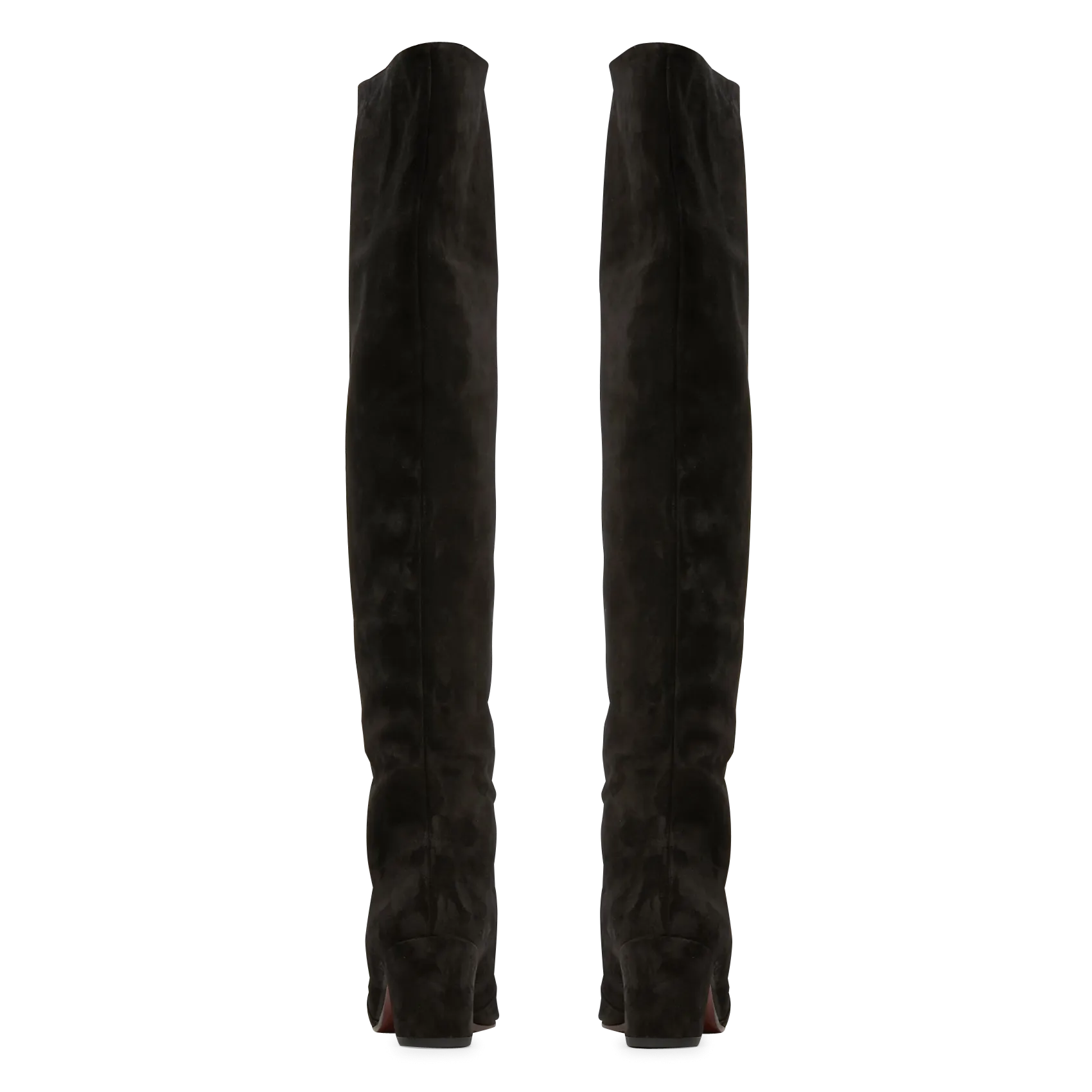 NUNATON41  BOTAS ALTAS DE PIEL ATERCIOPELADA EN NEGRO