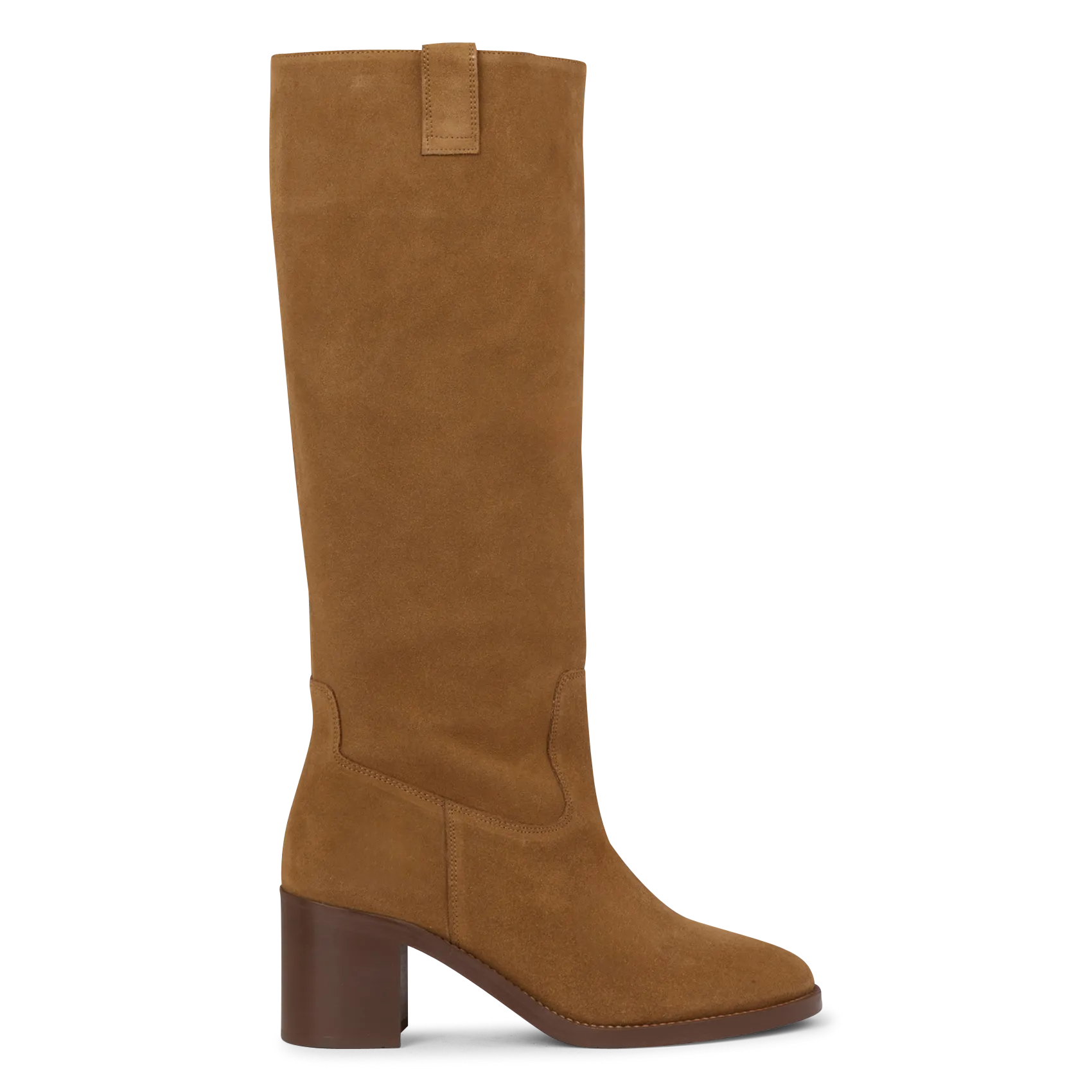 N°510  BOTAS ALTAS DE PIEL EN CAQUI
