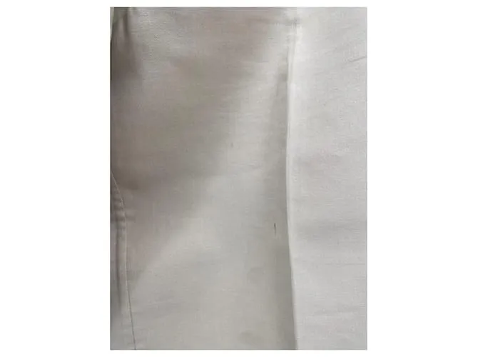 OFF WHITE PANTALóN OFFWHITE T.FR 48 ALGODóN BEIGE 