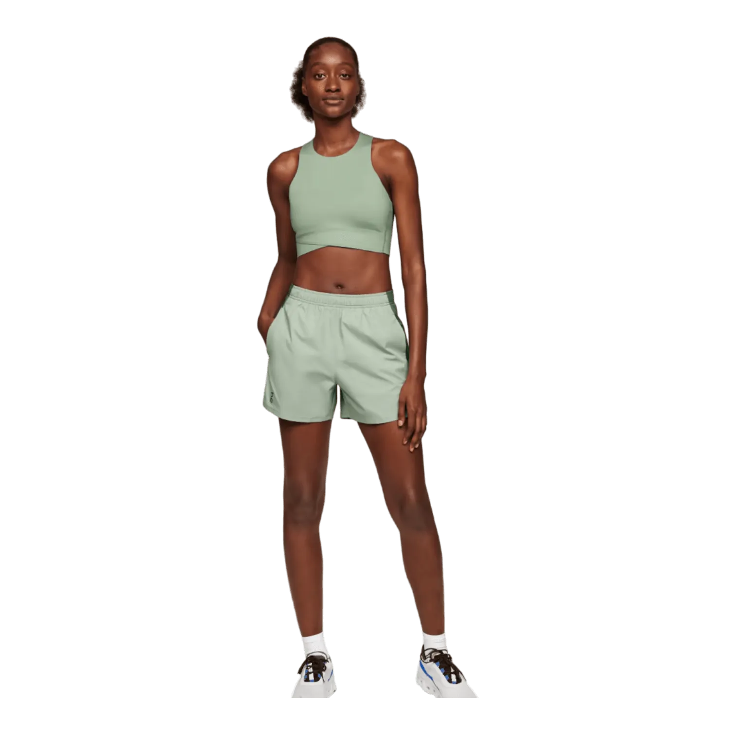 On Essential Shorts Moss/Ivy for Women 1WD10180859