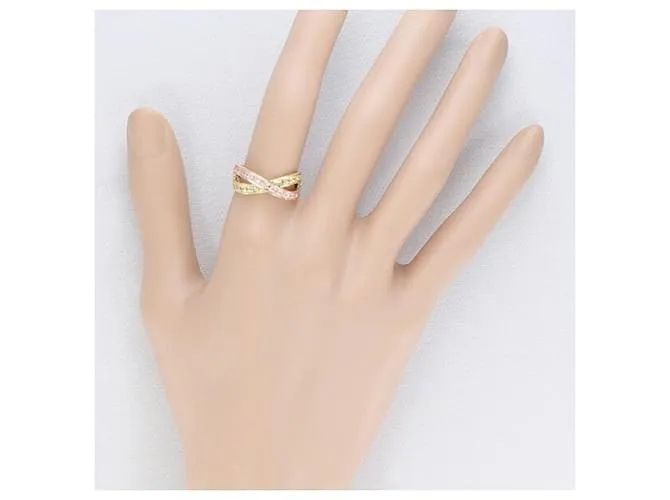 Otras joyas & Other Stories Anillo de oro amarillo K18 con zafiro rosa 11.5 en excelente estado Dorado 