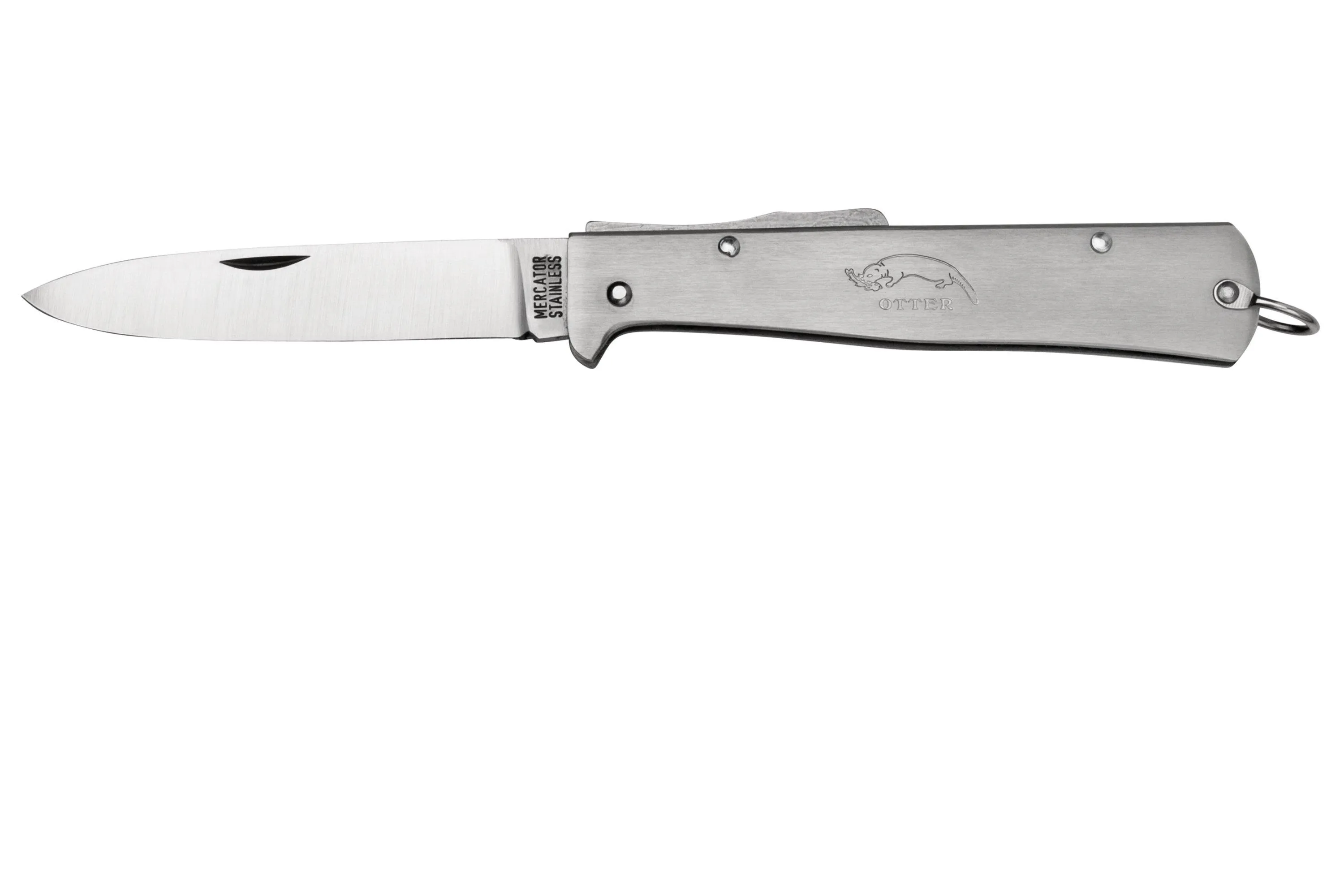 OTTER MERCATOR 10836 RG R LARGE STAINLESS POCKETCLIP, NAVAJA