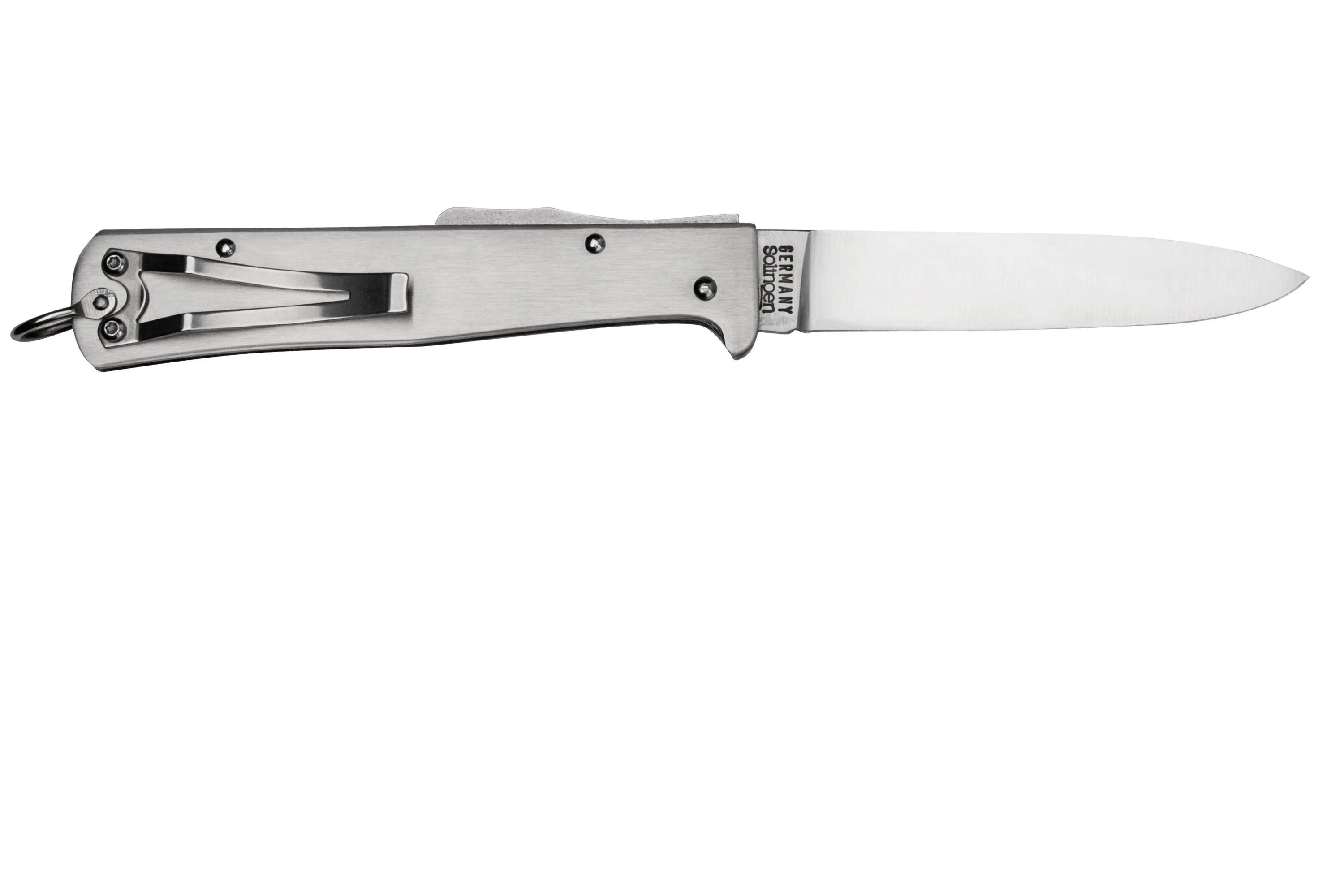 OTTER MERCATOR 10836 RG R LARGE STAINLESS POCKETCLIP, NAVAJA