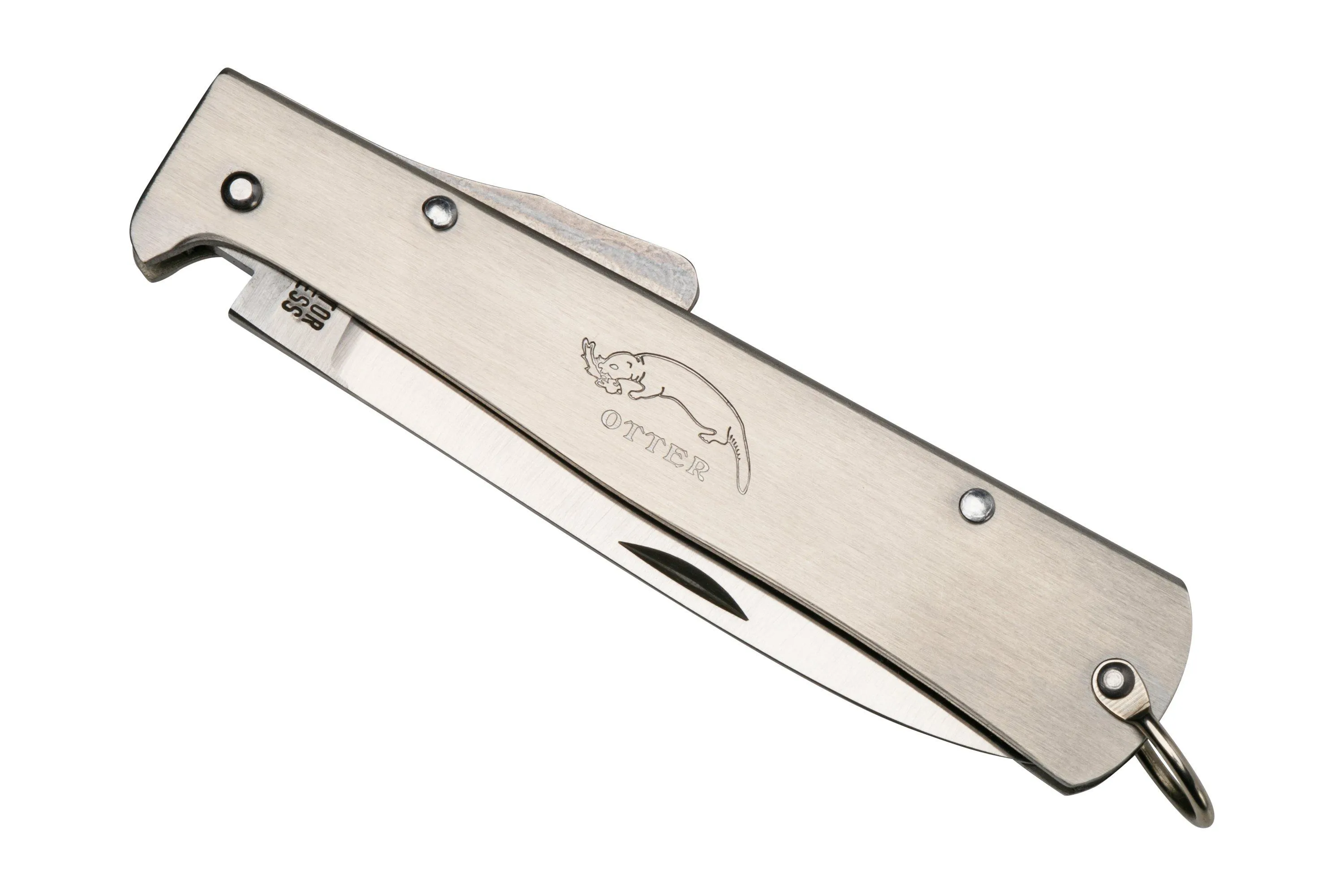 OTTER MERCATOR 10836 RG R LARGE STAINLESS POCKETCLIP, NAVAJA