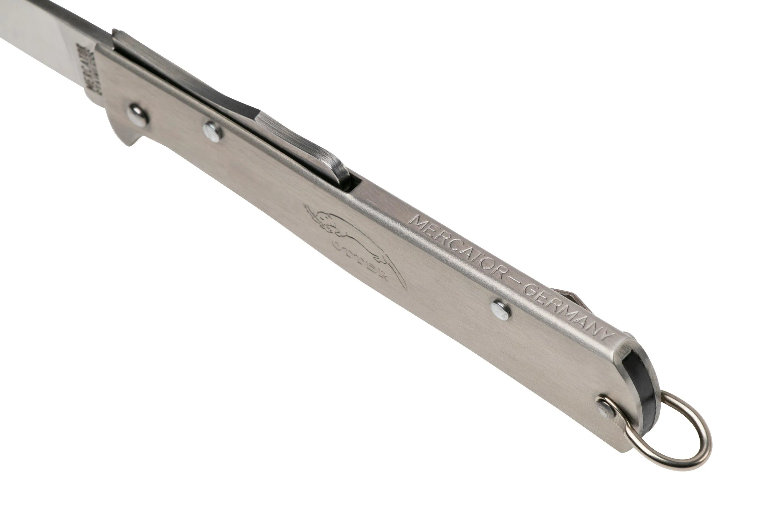 OTTER MERCATOR 10836 RG R LARGE STAINLESS POCKETCLIP, NAVAJA