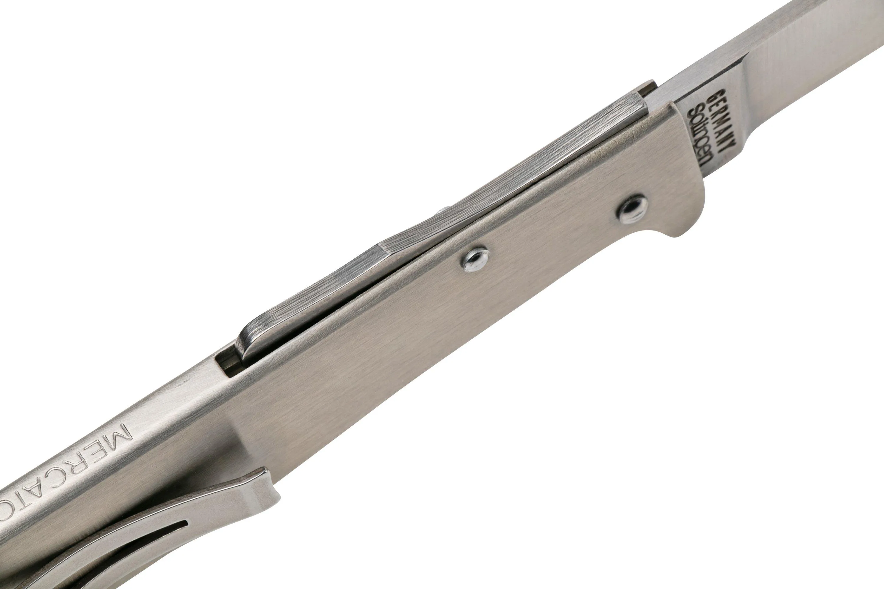 OTTER MERCATOR 10836 RG R LARGE STAINLESS POCKETCLIP, NAVAJA