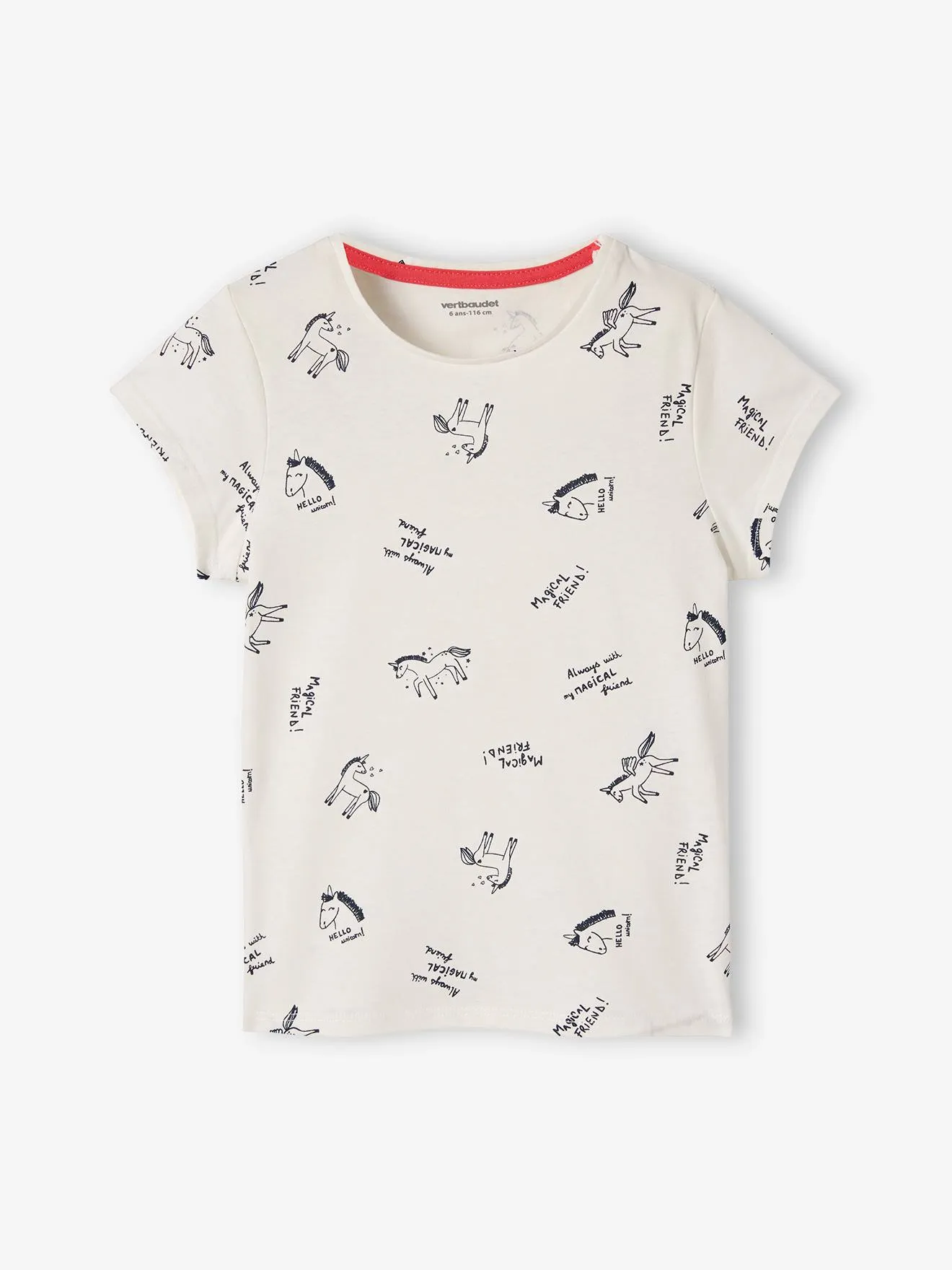 Pack de 3 camisetas surtidas con detalles irisados, para niña