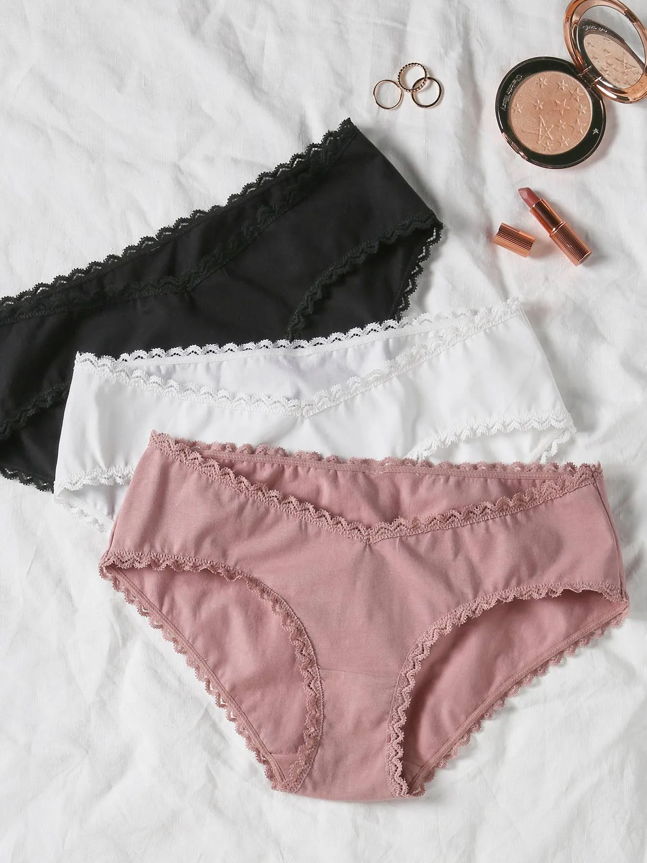 Pack de 3 shorties de algodón orgánico ENVIE DE FRAISE